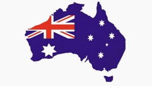 australia - mapa y bandera
